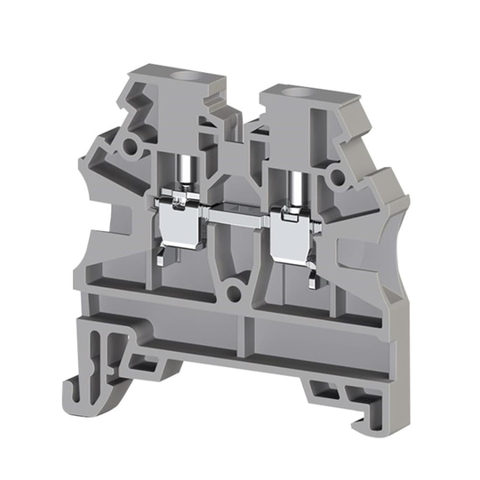 Klemsan 304200 AVK 2,5 RD Gri 2,5 mm², Vida bağlantılı, Tek katlı geçiş klemensi, Yalıtım Malzemesi PA, Gri 100 Adet