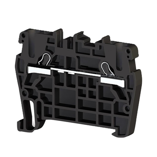 Klemsan 307105 PYK 2,5 Siyah 2,5mm², Pratik Yay bağlantılı, 1 giriş 1 çıkış geçiş klemensi, Yalıtım malzemesi PA, Siyah