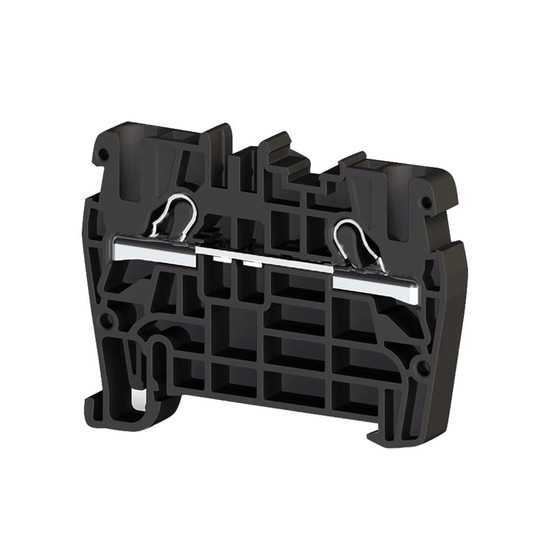 Klemsan 307115 PYK 4 Siyah 4mm², Pratik Yay bağlantılı,1 giriş 1 çıkış geçiş klemensi, Yalıtım malzemesi PA, Siyah