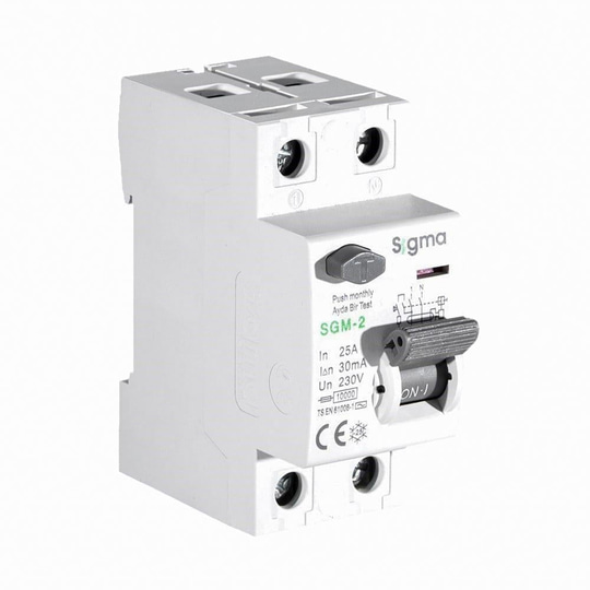 Sigma SGM 2P 300mA 10 kA  63A Kaçak Akım Koruma Rölesi