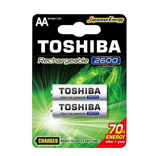 TOSHIBA 2600 MAH ŞARJLI KALEM PİL 2Lİ