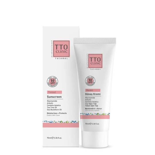 TTO Clinic 50 Faktör Renkli Güneş Kremi 70 ml