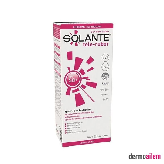 Solante Tele-Rubor 50 Faktör Güneş Losyonu 50 ml