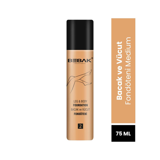 Bebak Bacak Fondöteni 02 Orta Açık Ton 75 ml