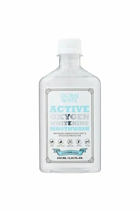 Global White Active Whitening Mouthwash 250 ml