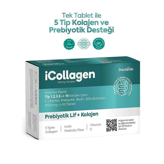 iCollagen Prebiyotik Lif ve Kolajen 60 Tablet