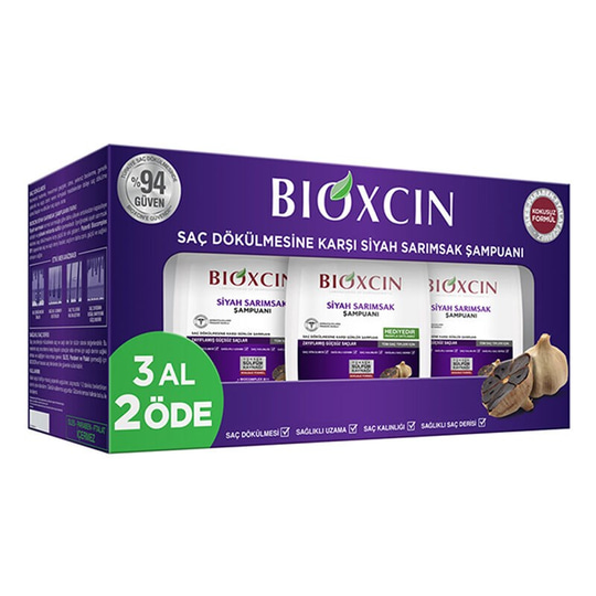 Bioxcin Siyah Sarımsak Şampuanı 300 ml - 3 Al 2 Öde