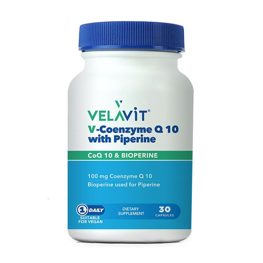 Velavit Coenzyme Q10 With Piperine 30 Kapsül