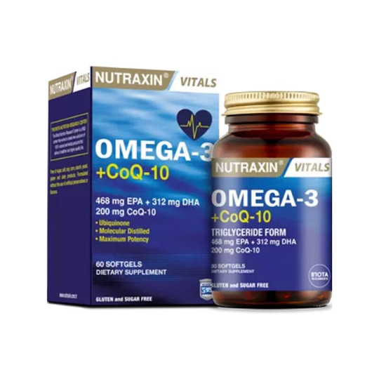 Nutraxin Omega 3 + CoQ-10 60 Kapsül