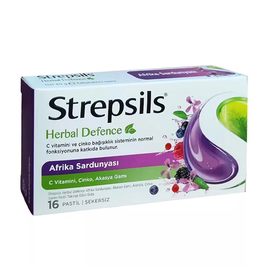 Strepsils Herbal Defence Afrika Sardunyası 16 Pastil