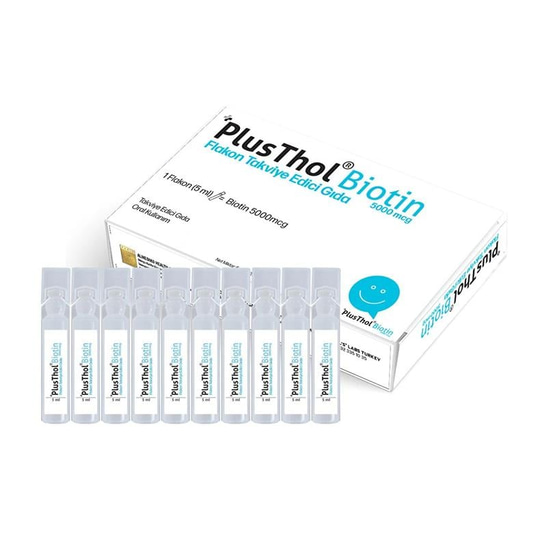 Thols Plusthol Biotin (Pt2) Flakon Takviye Edici Gıda - 30 Adetx5 ml