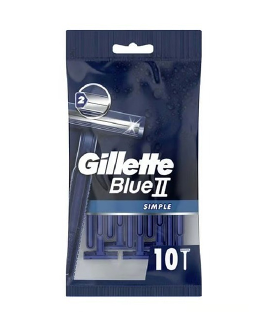 Gillette Blue 2 Simple Tıraş Bıçağı 10lu Poşet
