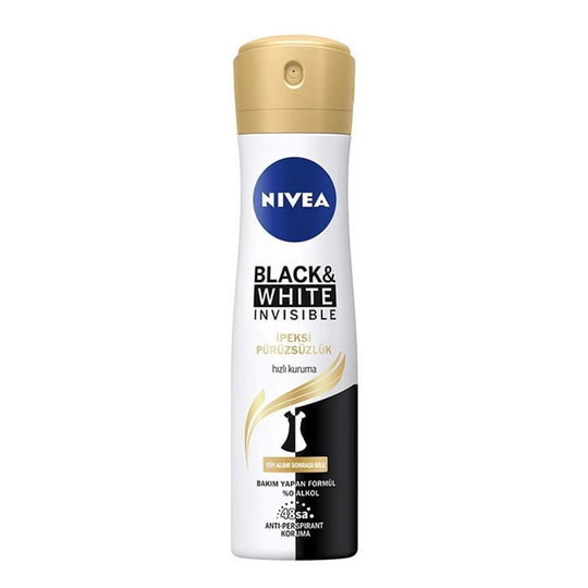 Nivea Invisible Black&White İpeksi Pürüzsüzlük Kadın Deodorant 150 Ml