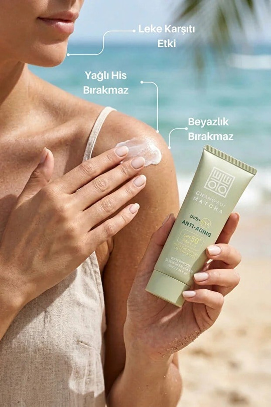 Cosmetex Roland Yaşlanma Karşıtı SPF50+ Japon Matcha Özlü Tüm Cilt Tiplerine Uygun Yüz & Vücut Güneş Kremi 70 ml