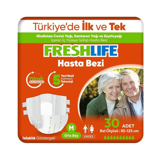 Freshlife Medium Yetişkin Hasta Bezi 30 Adet