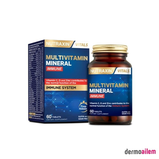 Nutraxin Multivitamin Mineral İmmune 60 Tablet