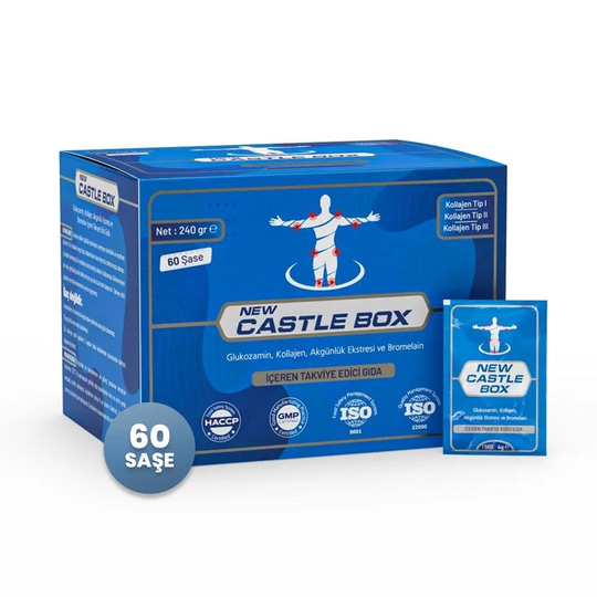 New Castle Box Tip I-II-III Kollajen İçeren 60 Saşe