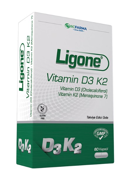 Ligone Vitamin D3 K2 60 Kapsül