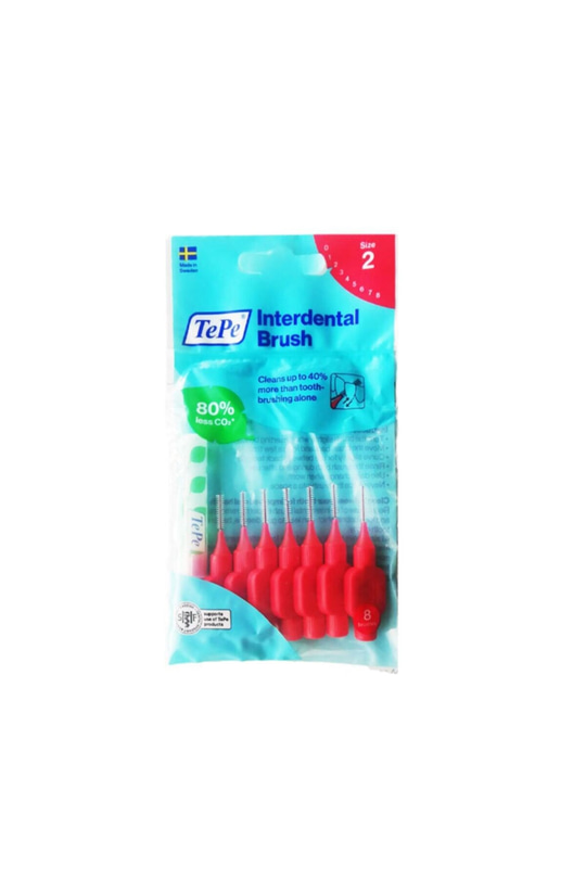 Tepe Arayüz Fırçası Kırmızı 0,5 Mm 8li Paket
