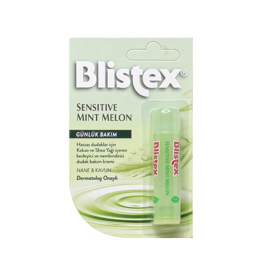 Blistex Sensitive Mint Melon Kakao ve Shea Yağı İçeren Besleyici Nemlendirici Dudak Bakım Kremi 4.25gr