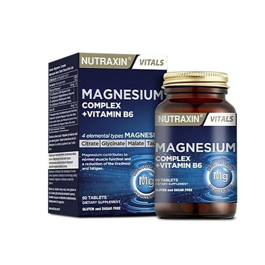 Nutraxin Magnesium Complex + Vitamin B6 60 Tablet