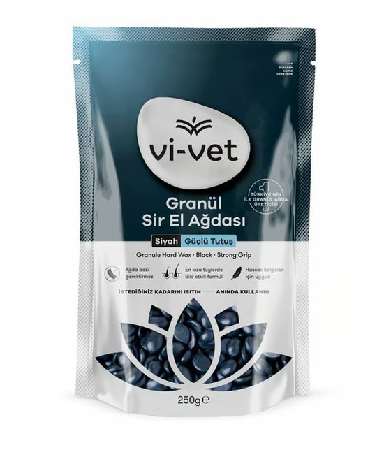 Vi-Vet Granül Sir El Ağdası Siyah İnci Ağda 250 gr