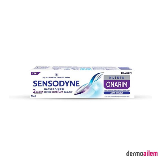 Sensodyne Klinik Onarım Aktif Beyazlık Diş Macunu 75 ml