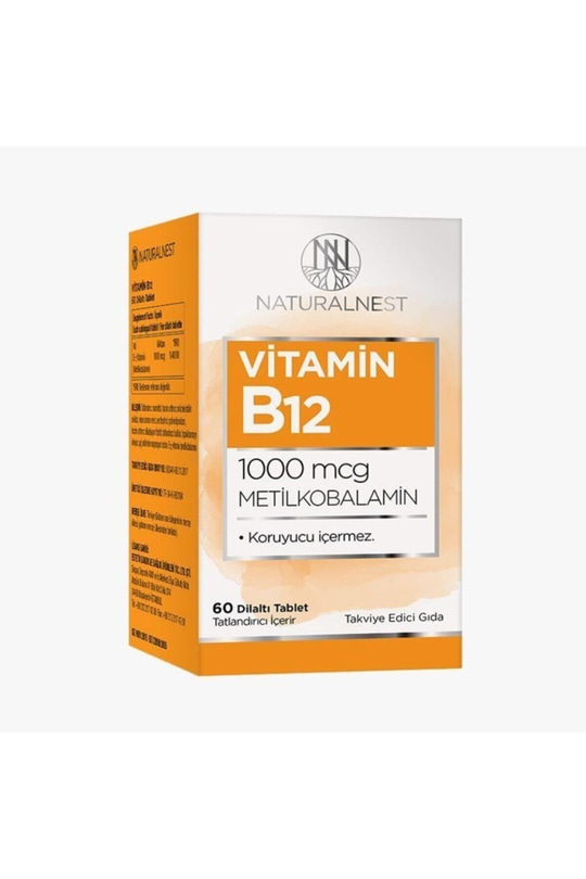 Naturalnest Vitamin B12 1000 Mcg Metilkobalamin 60 Dilaltı Tablet