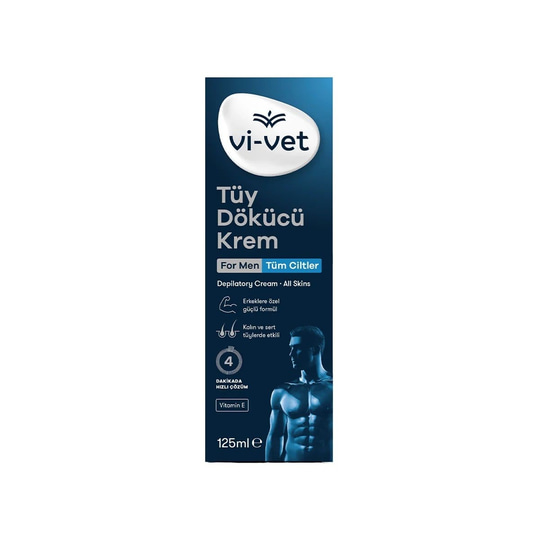Vi-Vet Tüy Dökücü Krem Erkekler İçin 125 ml