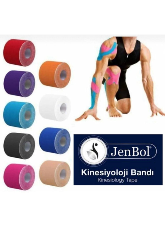 Jenbol Kinesiology Tape Ağrı Bandı 5 cm x 5 m - Sarı