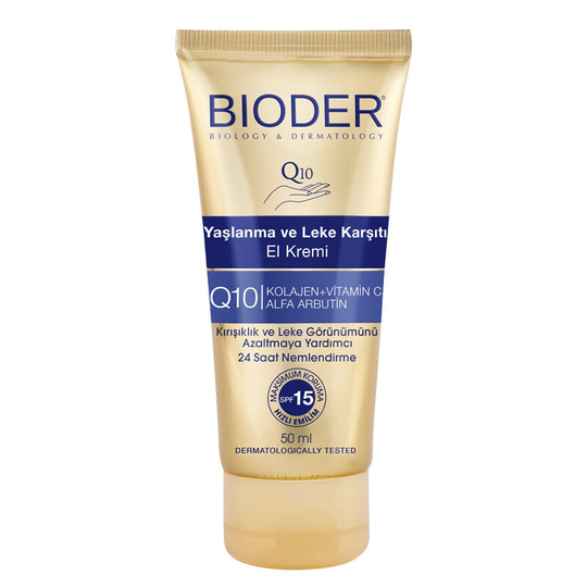 Bioder Yaşlanma Karşıtı Leke ve El Kremi 50 ml