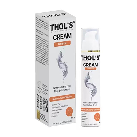 Thols Cream Balance Normal ve Karma Ciltler İçin Nemlendirme Etkili Fluid Bakım Kremi 50 ml