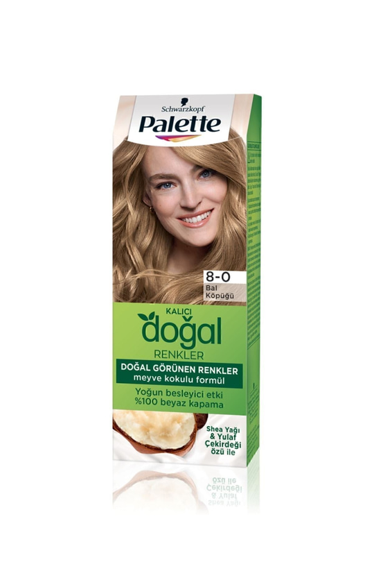 Palette Saç Boyası 8 0 Bal Köpüğü Kalıcı Doğal Renkler