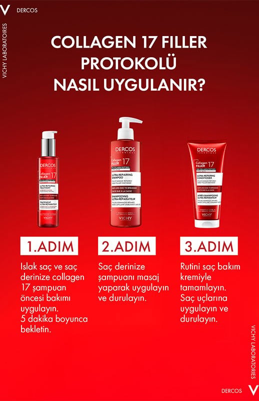 Vichy Dercos Collagen 17 Filler Saç Bakım Kremi 200 ml
