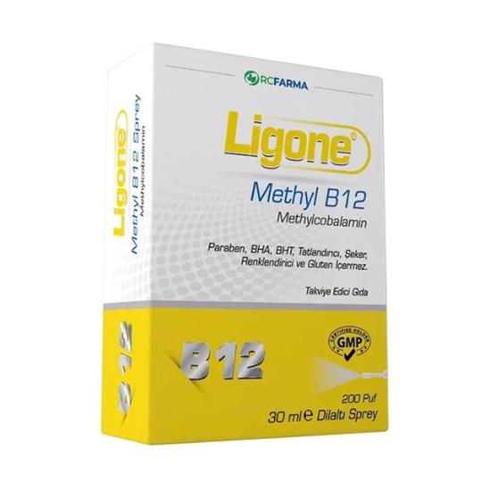 Ligone Methyl B12 Methylcobalamin Dilaltı Sprey 30 ml