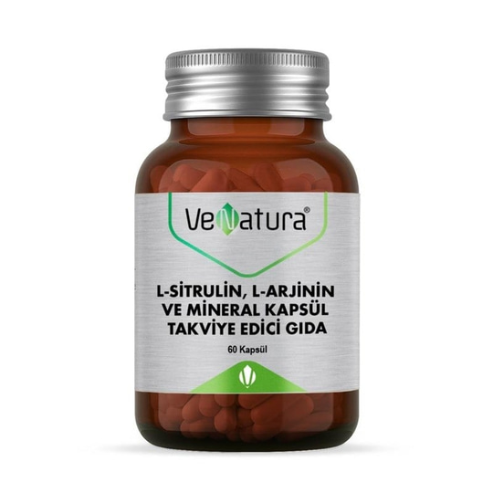 VeNatura L-Sitrulin, L-Arjinin ve Mineral 60 Kapsül