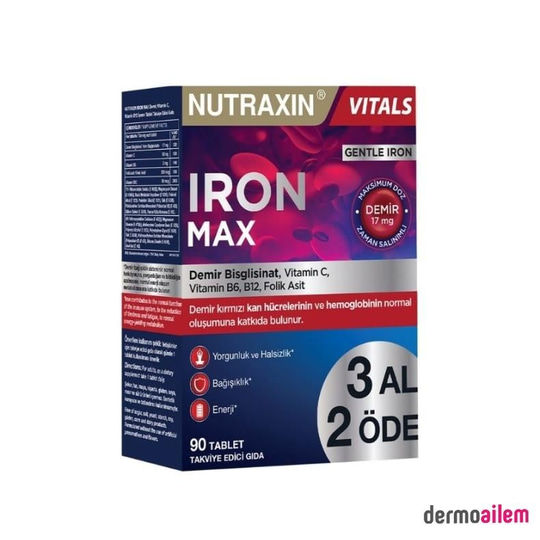 Nutraxin Iron Max 17 Mg 90 Tablet