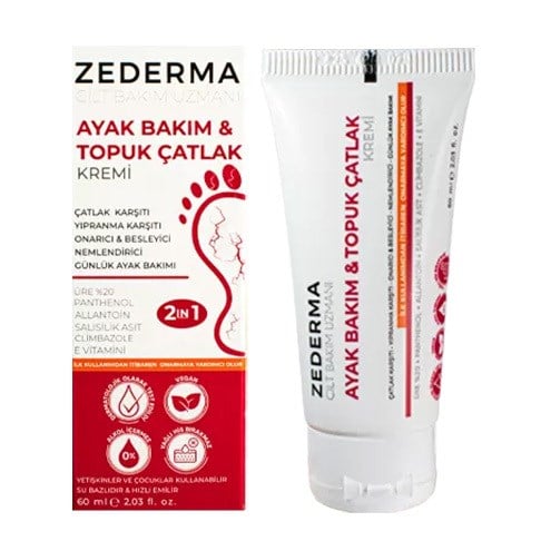 Zederma %20 Üreli Ayak Bakım Topuk Çatlak Kremi 60 ml