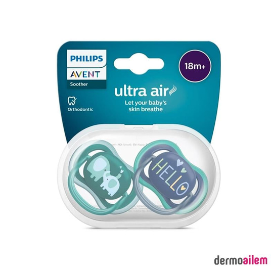 Philips Avent SCF349/18 Ultra Air +18 Ay 2li Erkek Emzik
