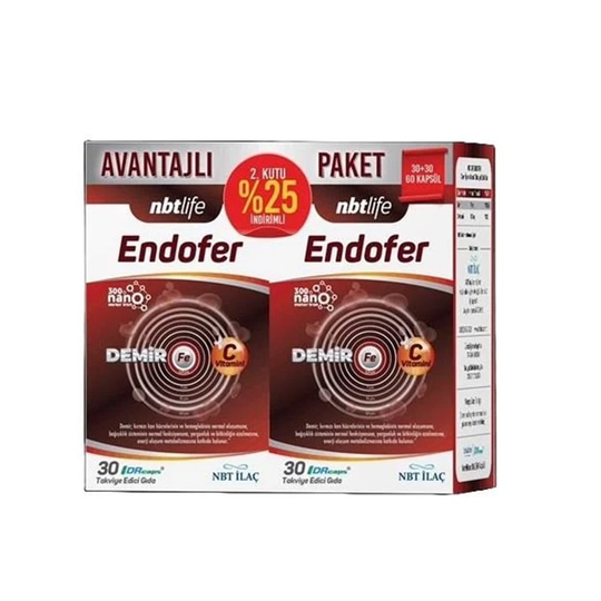 NBT Life Endofer 30 + 30 Kapsül - Avantajlı Paket