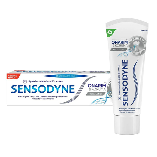 Sensodyne Onarım ve Koruma Beyazlatıcı Florürlü Diş Macunu 75 ml