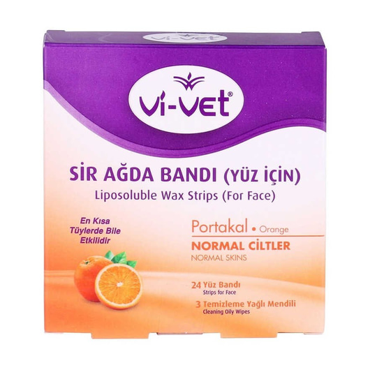 Vi-Vet Ağda Bandı Yüz Bölgesi Portakal 24lü