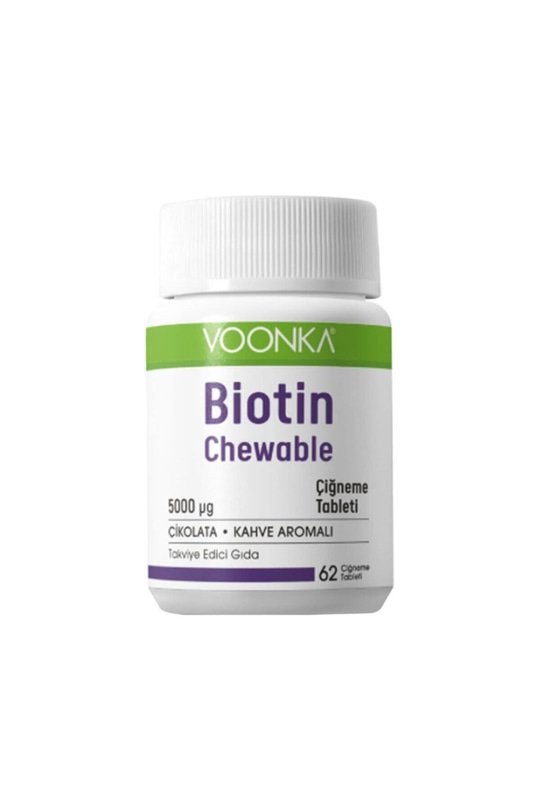 Voonka Biotin Chewable 60 Çiğneme Tableti