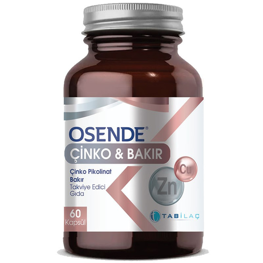 Osende Çinko Bakır 60 Kapsül