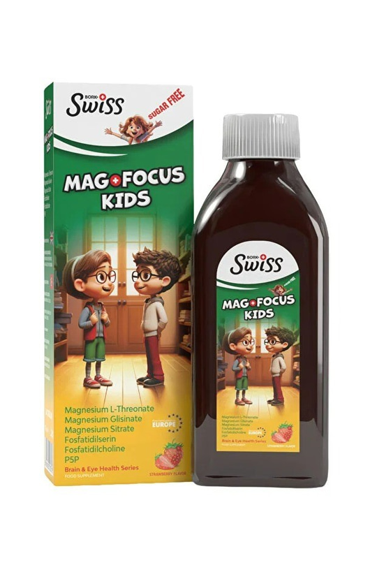 Swiss Bork Mag Focus Kids Şurup 150 ml