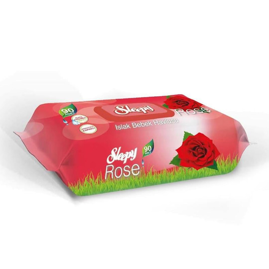 Sleepy Gül Kokulu 90 Yaprak Islak Mendil