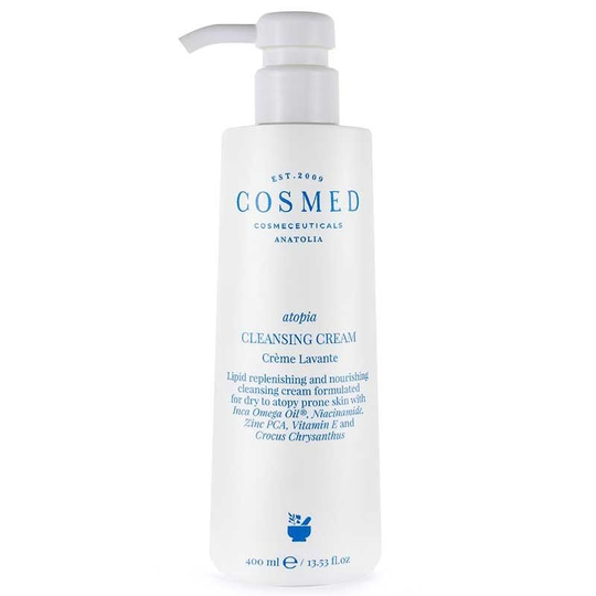 Cosmed Atopia Cleansing Cream - Yüz ve Vücut Temizleyici Süt Krem - Creme Lavante - Kuru ve Atopik Eğilimli Ciltler 400 ml