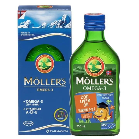 Möllers Omega-3 Balık Yağı Şurubu Tutti Frutti 250 ml