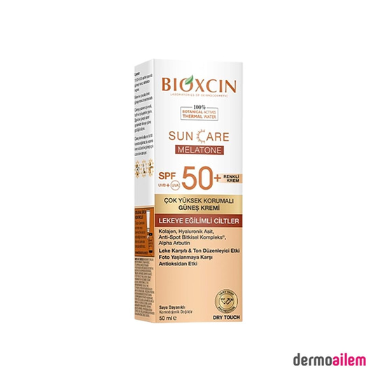 Spf 20 & 50 ArasıBioxcinBioxcin Sun Care Melatone Renkli Güneş Kremi SPF50+ 50 ml