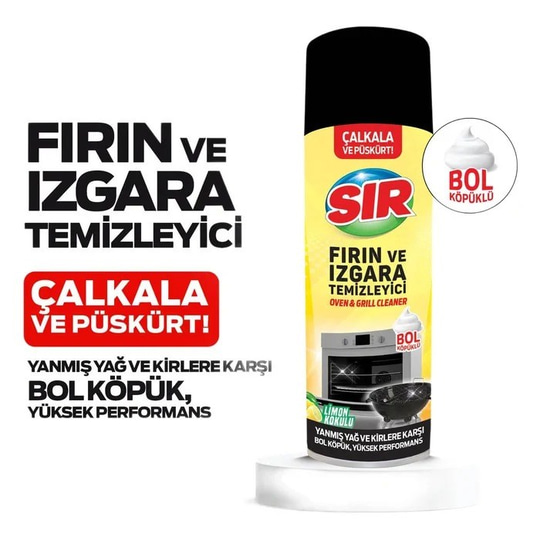 Sır Fırın ve Izgara Temizleyici Köpük 500 ml